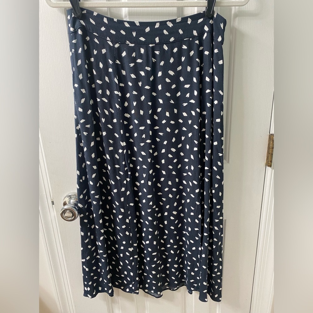 LOFT midi skirt with thigh slit